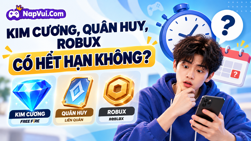 Kim Cương Free Fire, Quân Huy Liên Quân Và Robux Có Hết Hạn Không?