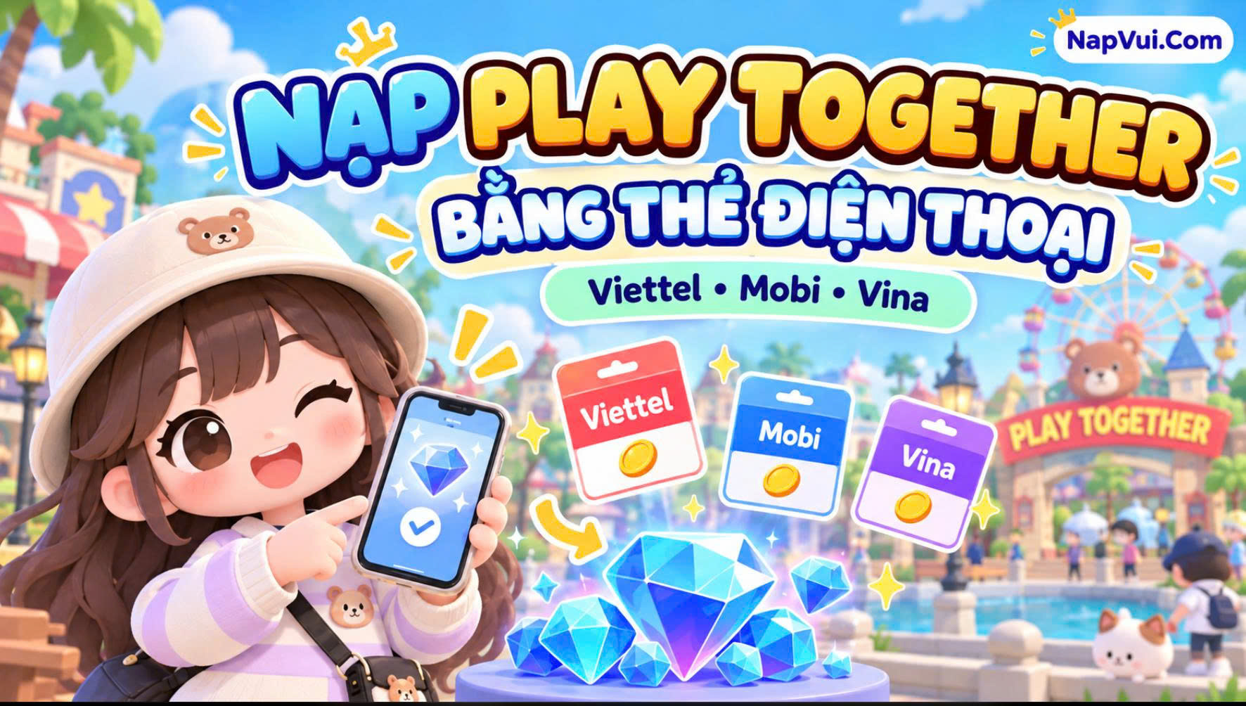 Cách Nạp Play Together Bằng Thẻ Điện Thoại Đơn Giản  Copy