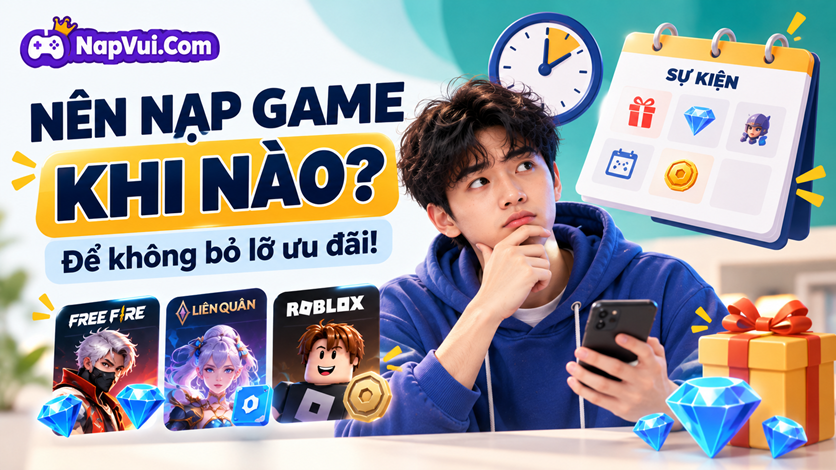 Nên Nạp Game Vào Thời Điểm Nào Để Không Bỏ Lỡ Ưu Đãi?