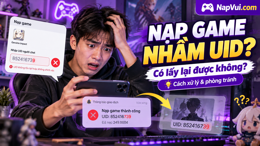 Nạp Game Nhầm UID Có Lấy Lại Được Không? Cách Xử Lý