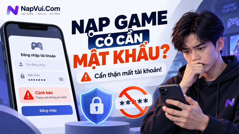 Nạp Game Có Cần Cung Cấp Mật Khẩu Không? Cách Nhận Biết Website An Toàn